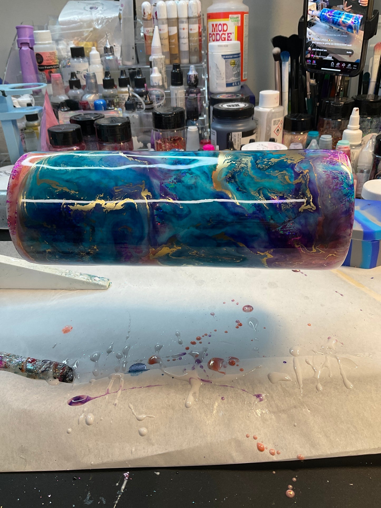 24 oz plump TM- ink and foil